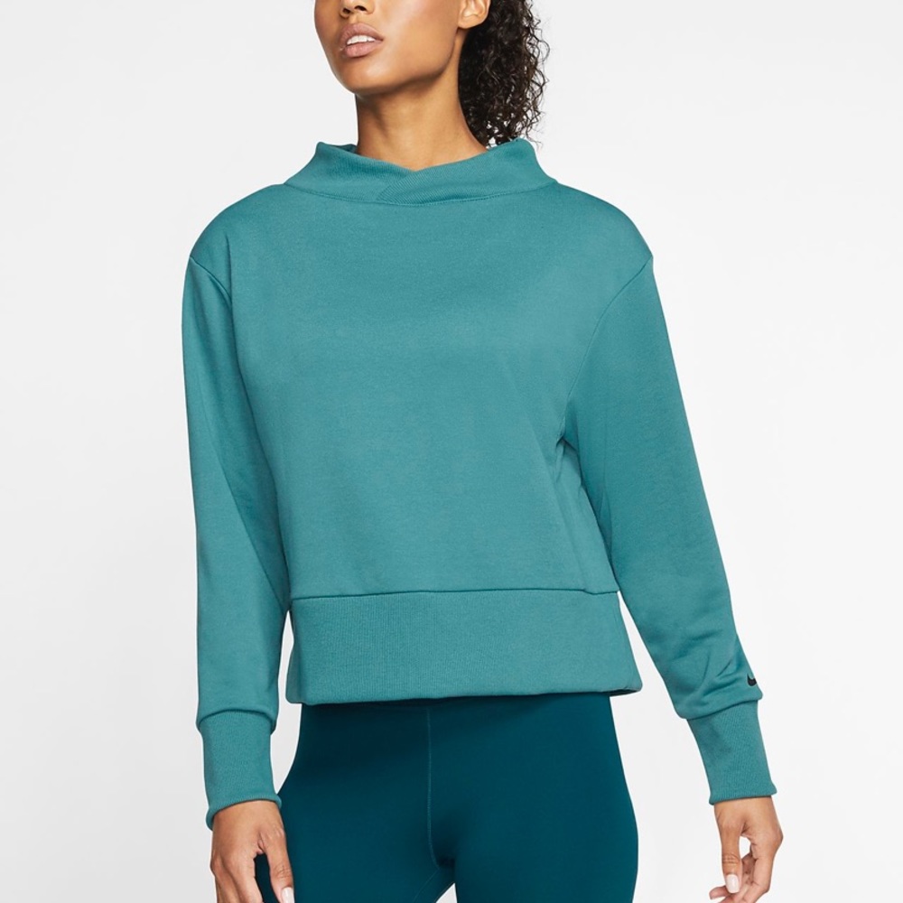 teal nike crewneck